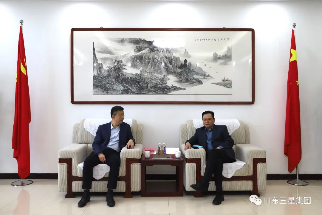 中国联通滨州市分公司总经理程雪源来山东hjc黄金城集团座谈交流