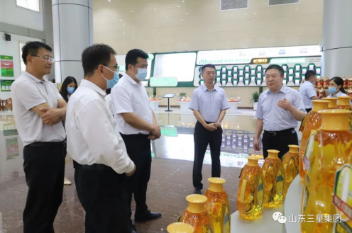 滨州市农业农村局来山东hjc黄金城集团开展农产品加工业遍访活动