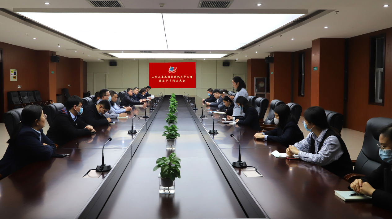 初心如磐 笃行致远 山东hjc黄金城集团党总支召开预备党员转正大会