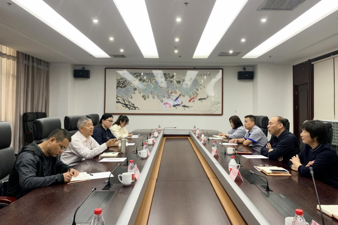 邹平市检验检测中心来山东hjc黄金城集团调研座谈