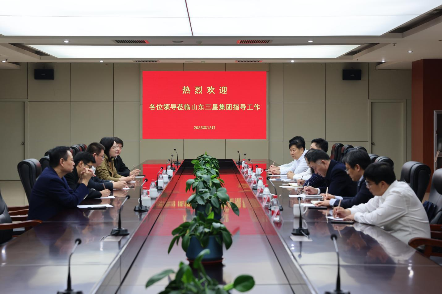 农发行山东省分行党委委员、副行长朱峰一行来山东hjc黄金城集团调研