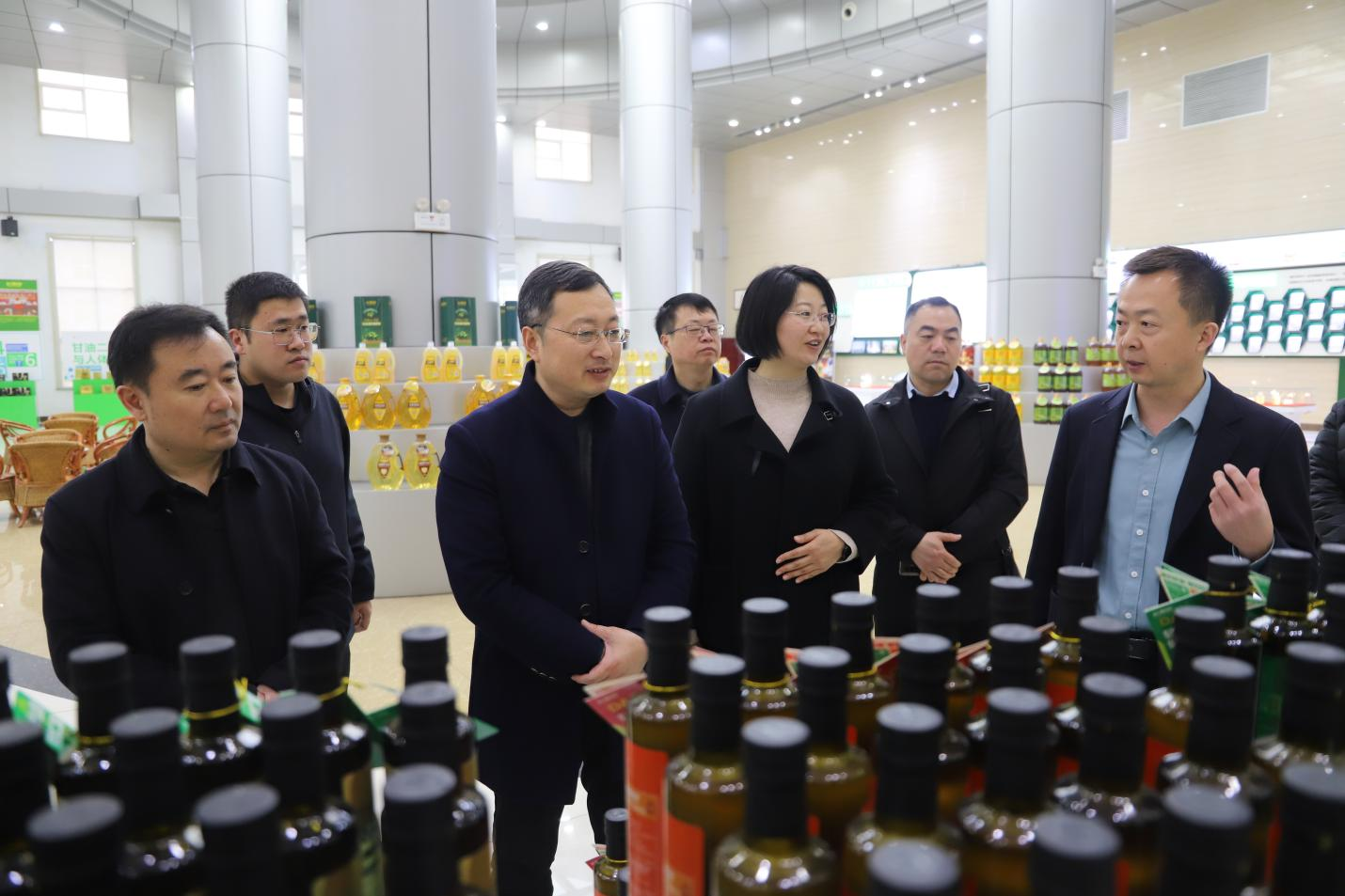 江苏省盐城市大丰区政企考察团来山东hjc黄金城集团考察