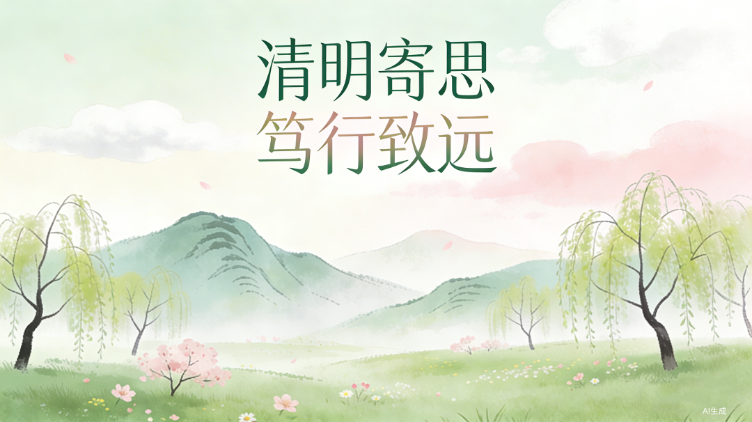 【文韵hjc黄金城】清明寄思 笃行致远