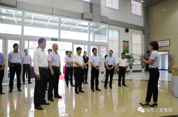 德州市政协党组成员、副主席才玉璞来山东hjc黄金城集团参观调研